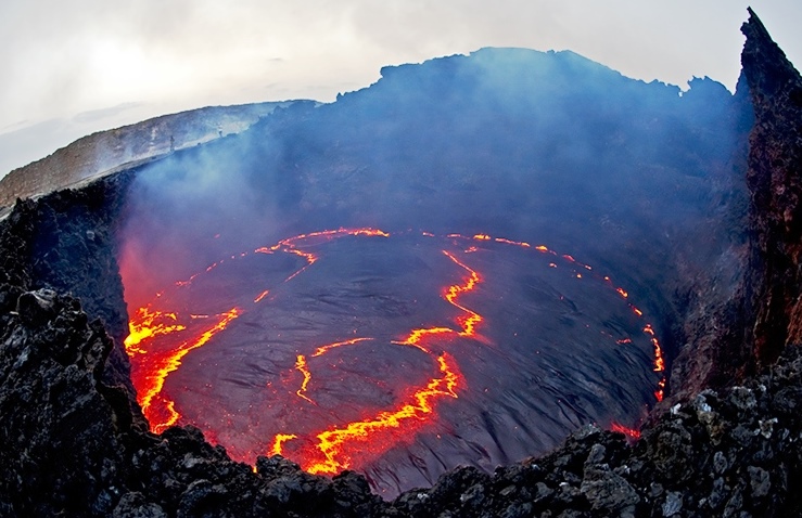 The Ertale Active volcano in Afar Ethiopia